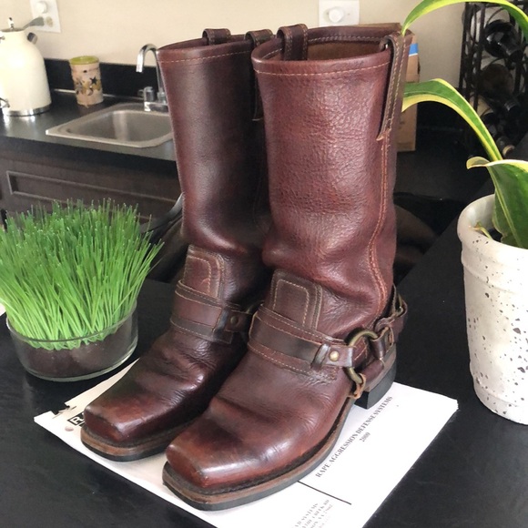 Frye Signature Harness Boots - Picture 1 of 17